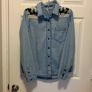 Free people chambray shirt